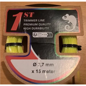 Damil 2,7mm/15 m Sárga szögletes papír bliszter