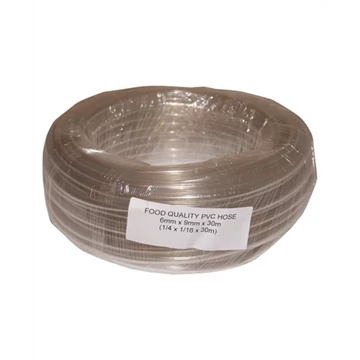 Benzincső 6,00mm*9,0mm*30m átlátszó PVC