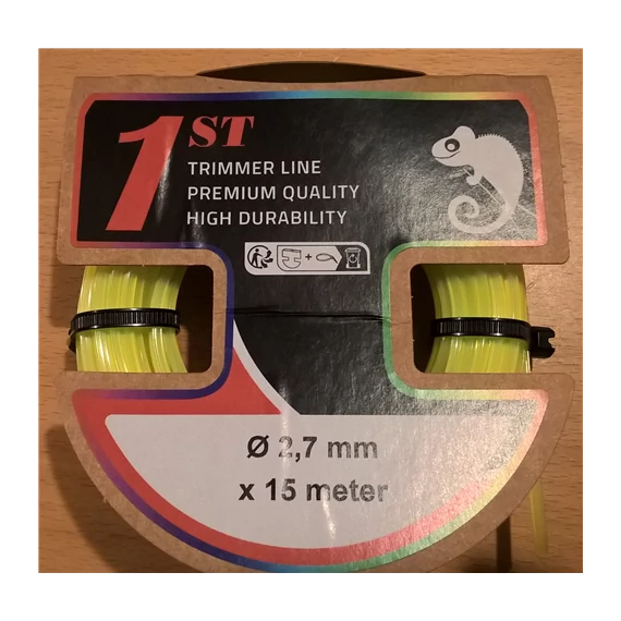 Damil 2,7mm/15 m Sárga szögletes papír bliszter