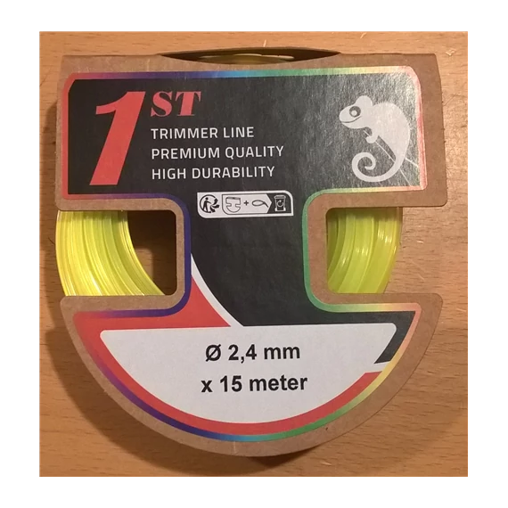 Damil 2,4mm/15m Sárga szögletes papír bliszter