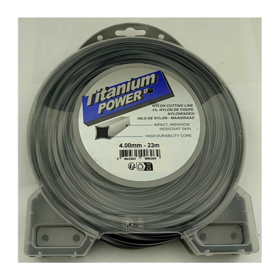 Damil 4,0mm/23m Titánium szögletes